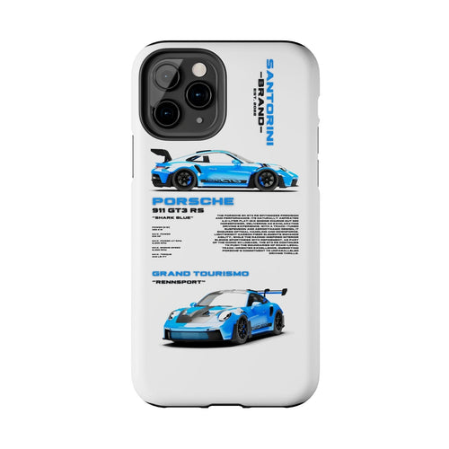 "Shark Blue" White Case