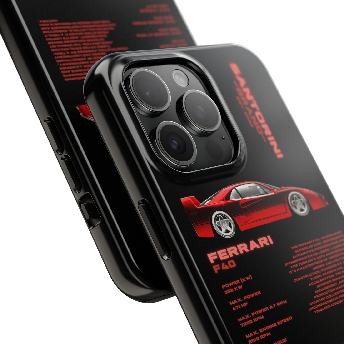 "Ferrari F40" Black Case